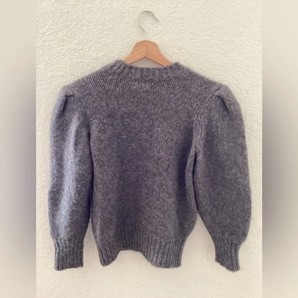 Isabel Marant Wool Blend Emma Jumper Sweater Puffed Sleeve - Picture 2 of 4